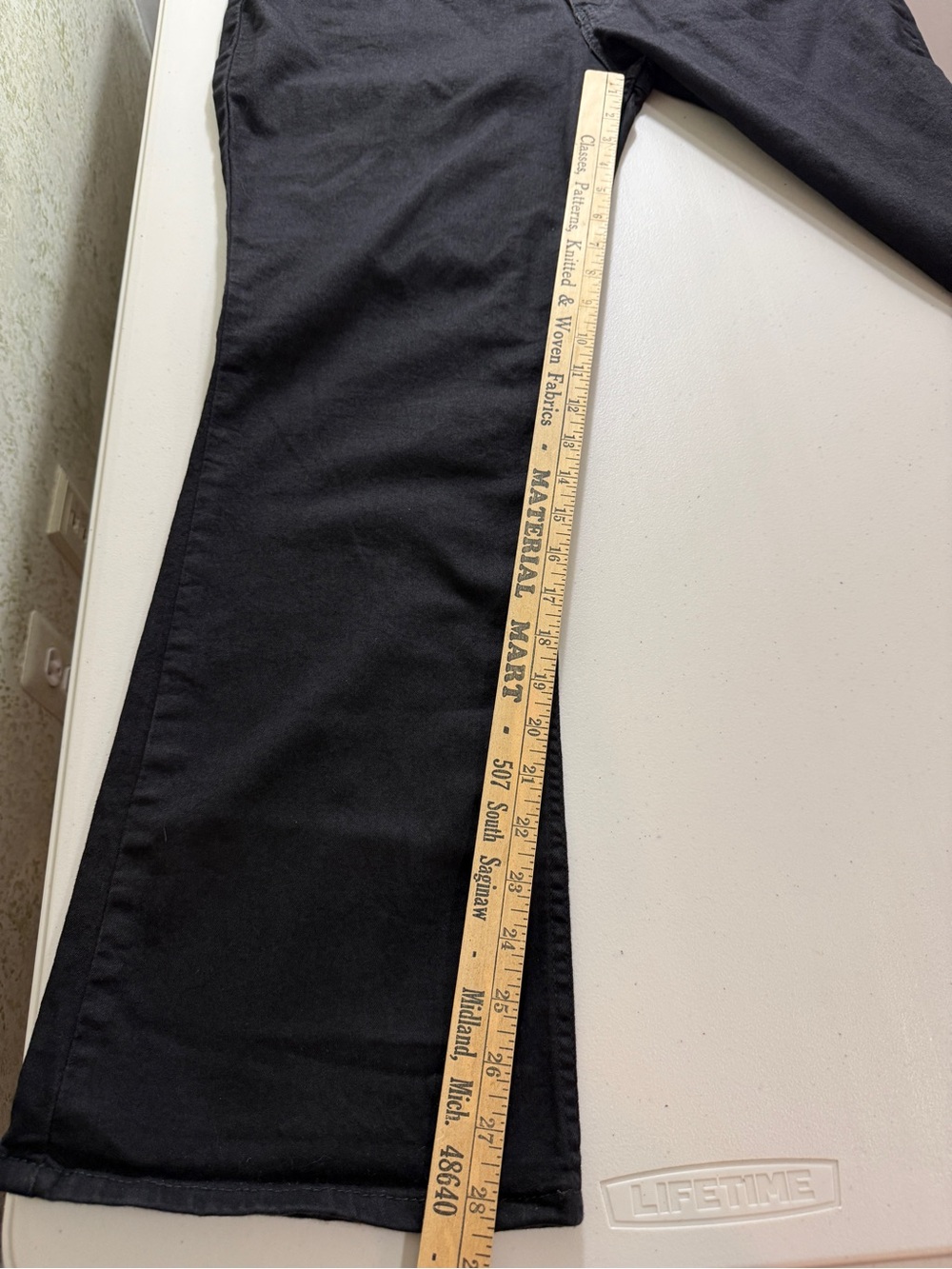 LEE RIDERS Women 18P Black Midrise Bootcut Jeans Comfort Stretch Pants Capsule - Picture 6 of 12